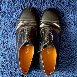 Men’s Ferragamo Black Lace Up Shoes